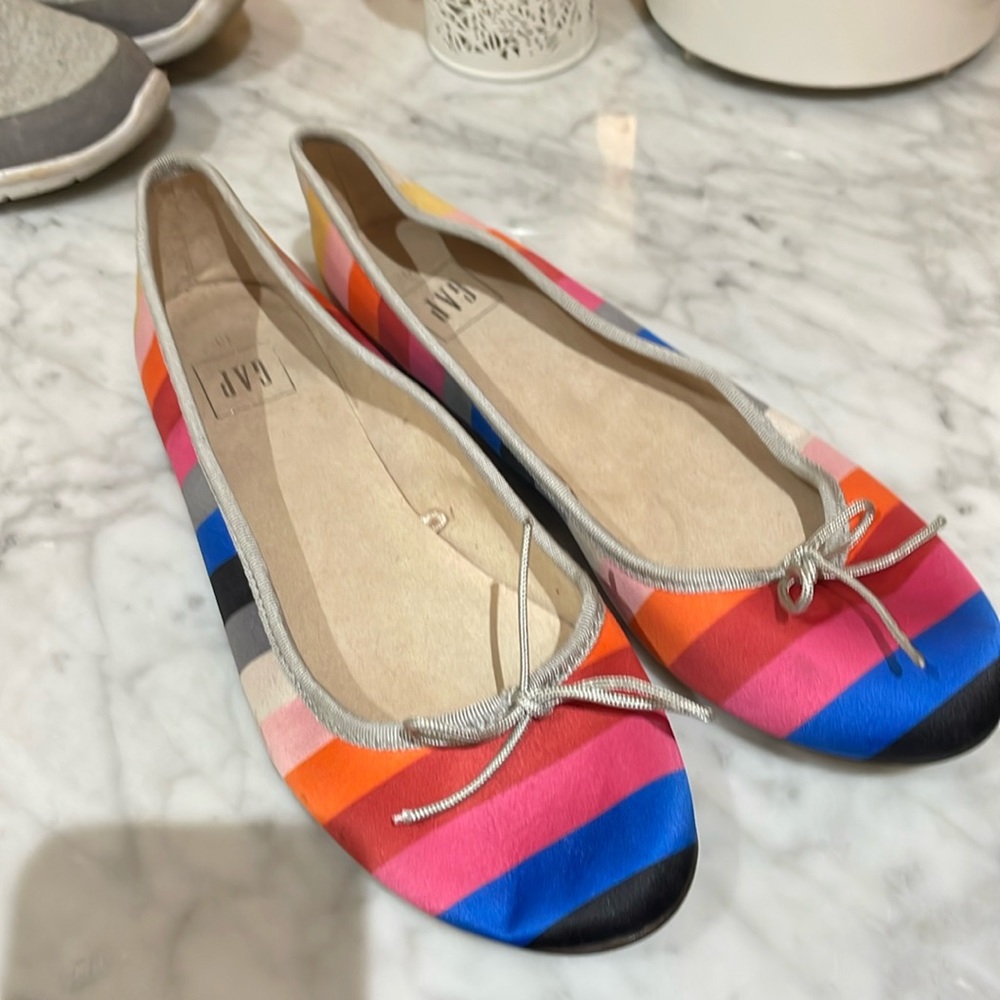Gap Ballet Shoes - size 10, multi color